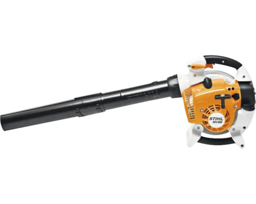 Benzin-Saughäcksler Stihl SH 86 mit langem Blasrohr und ergonomischem Handgriff.