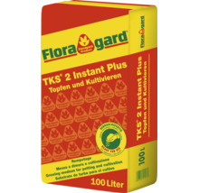 Floragard TKS 2 Instant Plus Kultursubstrat zum Topfen und Kultivieren, 100 Liter Sack.