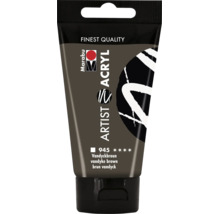 Tube Marabu Artist Acryl Vandyckbraun 945 hochwertige Acrylfarbe zum Malen und Gestalten.