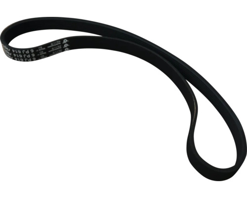 Keilrippenriemen 6 PJ 614 aus Gummi für Antriebssysteme.