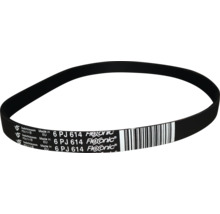 Hutchinson Flexonic Poly-V Keilrippenriemen 6 PJ 614, schwarzer Antriebsriemen aus Gummi.