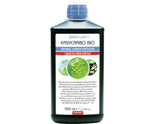 Easy-Life EasyCarbo Bio flüssiger Kohlenstoffdünger für Aquarienpflanzen in einer 1000 Milliliter Flasche.