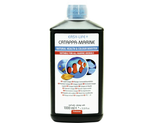 Easy-Life Catappa-Marine, 1000 Milliliter, natürlicher Gesundheits- und Farbverstärker für alle Meerestiere, riffsicher und garnelensicher.