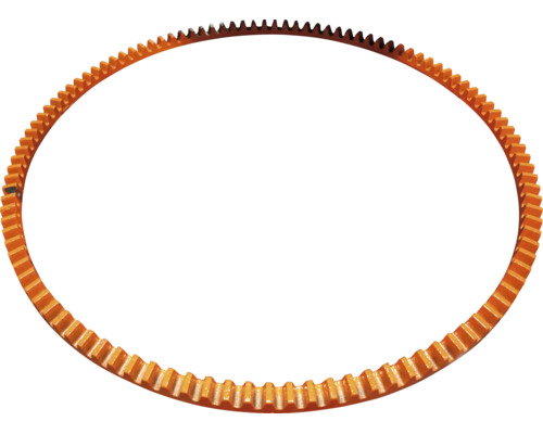 Zahnkranz für Betonmischer, orangefarbenes Ersatzteil.