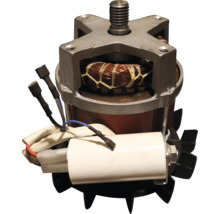 Elektromotor für Betonmischer mit Kondensator, Kupferwicklung und Lüfterrad.