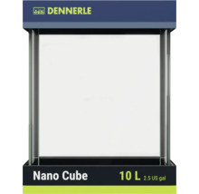 Dennerle Nano Cube Aquarium aus Glas mit 10 Liter Fassungsvermögen.