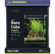 Dennerle Nano Cube Complete Aquarium Starter Set mit 30 Liter Fassungsvermögen inklusive LED Beleuchtung und Filter.