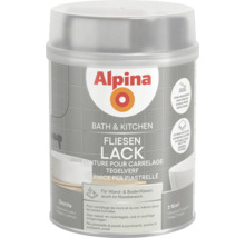 Alpina Bad und Küche Fliesenlack seidenmatt Granite für Wandfliesen und Bodenfliesen im Nassbereich ohne Grundierung mit extremer Haftung.