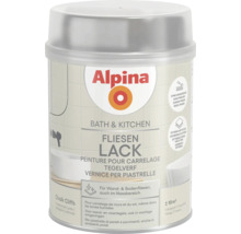 Alpina Bath and Kitchen Fliesenlack Chalk Cliffs seidenmatt, für Wand- und Bodenfliesen im Nassbereich, ohne Grundierung, für circa 10 Quadratmeter.
