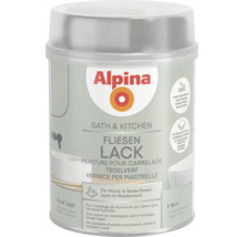 Alpina Bath and Kitchen Fliesenlack für Wandfliesen und Bodenfliesen im Farbton Silver Leaf seidenmatt.