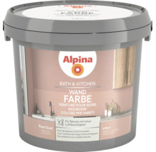 Alpina Wandfarbe Bath und Kitchen, Farbton Rose Dust, matt, für Räume mit hoher Luftfeuchtigkeit, Reichweite circa 20 Quadratmeter.
