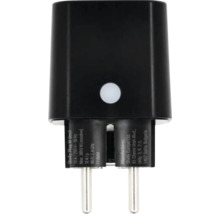 Shelly Plug M Gen3, smarter Zwischenstecker für WLAN, Leistung bis zu 3000 Watt, Schwarz.