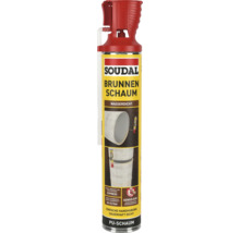 Soudal Brunnenschaum, wasserdichter PU-Schaum mit Genius Gun Applikator für Brunnenschachtringe.