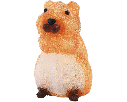 LED-Dekofigur Eichhörnchen aus Acryl, Weihnachtsdekoration für den Außen- und Innenbereich.