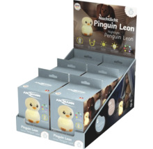 Ansmann Verkaufsdisplay für Nachtlicht Pinguin Leon. Wiederaufladbar, inklusive USB-Kabel, dimmbar, 60 Minuten Timer, verschiedene Lichtfarben.