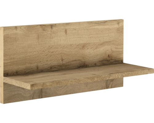 Wandboard in Holzoptik mit sichtbarer Maserung.