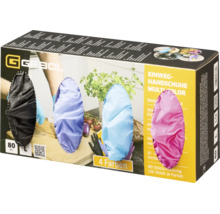 Gebol Einweghandschuhe Multicolor, 80 Stück, Größe L, 4 Farben.