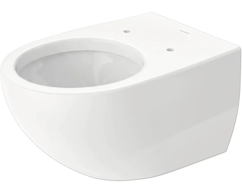 Weißes Wand-Toilettenbecken aus Keramik, spülrandlose Form, Tiefspüler.