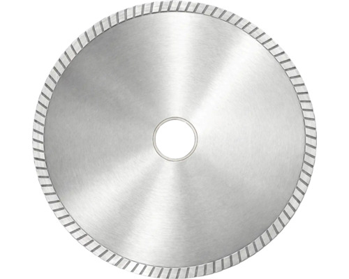 Diamant-Trennscheibe mit Turbo-Rand für präzise Schnitte in Fliesen und Naturstein.