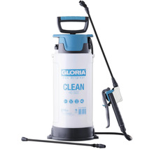 Gloria Clean 500 Drucksprühgerät mit fünf Liter Fassungsvermögen, EPDM-Dichtungen, Tragegriff und Sprühlanze.