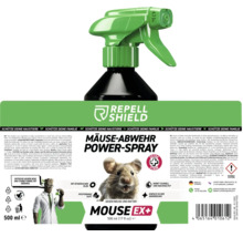 Repell Shield Mäuse-Abwehr Power-Spray, 500 Milliliter, Spray gegen Mäuse und Ratten, mit ätherischen Ölen und Pfefferminzduft.