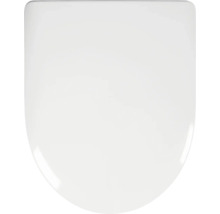 Toilettensitz in D-Form, weiß