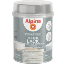 Alpina Bad und Küche Fliesenlack North Sea seidenmatt für Wand und Bodenfliesen, ohne Grundierung, haftstark, circa 10 Quadratmeter.
