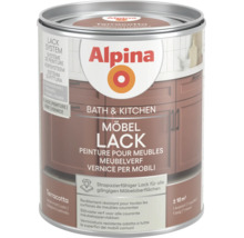 Alpina Möbellack für Bad und Küche, seidenmatt, Farbe Terracotta, Reichweite circa 10 Quadratmeter für einen Anstrich.