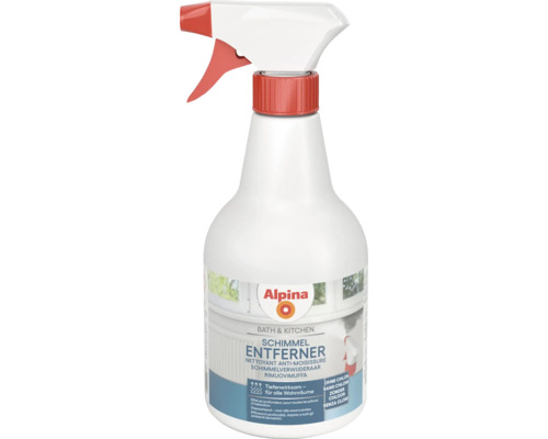 Alpina Schimmel-Entferner für Bad und Küche in der Sprühflasche, chlorfrei und tiefenwirksam für alle Wohnräume.