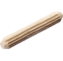 Geriffelter Holzdübel für Holzverbindungen.