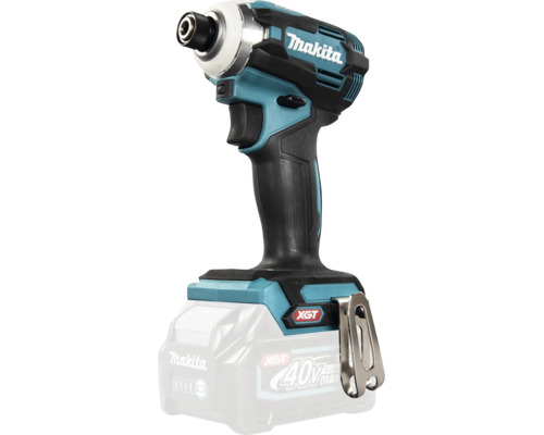 Makita Akku-Schlagschrauber XGT mit ergonomischem Griff und Gürtelclip.