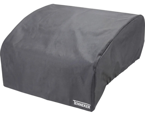Tenneker Wetterschutzhülle für Grill in Dunkelgrau, aus wetterbeständigem Material.