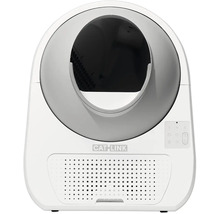Catlink selbstreinigende Katzentoilette mit runder Einstiegsöffnung und digitalem Bedienfeld.