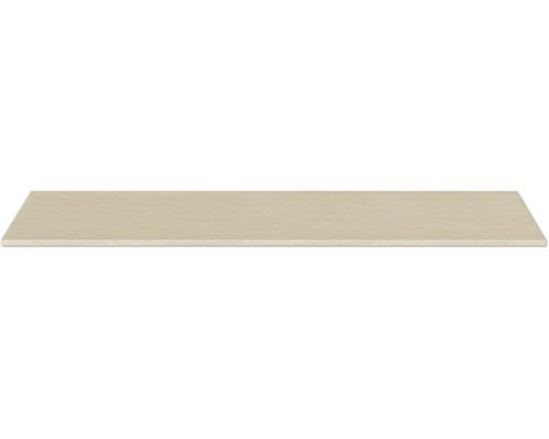 Rechteckige Möbelbauplatte mit Holzmaserung.