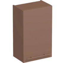 Küchen-Oberschrank mit einer Tür und waagerechtem Griff, braun.