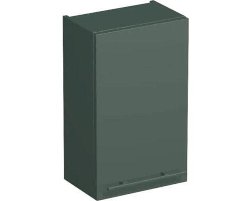 Küchen-Oberschrank in Dunkelgrün mit schmalem Griff