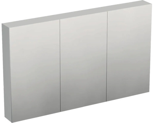 Dreitüriger Spiegelschrank für das Badezimmer mit vollflächiger Spiegelfront.