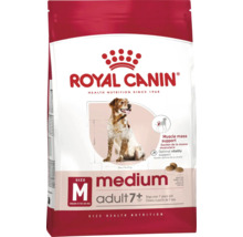 Royal Canin Hundetrockenfutter Medium Adult 7 plus für mittelgroße Hunde ab 7 Jahren, 11 bis 25 Kilogramm.