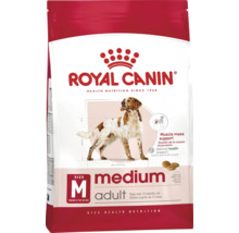 Royal Canin Medium Adult Trockenfutter für Hunde über 12 Monate von 11 bis 25 Kilogramm zur Unterstützung von Muskelmasse und Gesundheit.