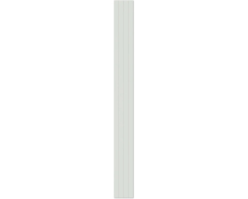 Wandpaneel mit vertikalen Lamellen und durchgehenden Nuten.