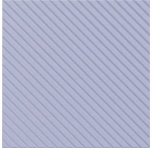Quadratische Bodenplatte mit diagonalem Rillenmuster und strukturierter Oberfläche.
