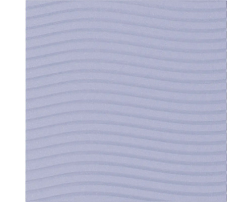 Wandfliese aus Keramik mit horizontaler Wellenstruktur.
