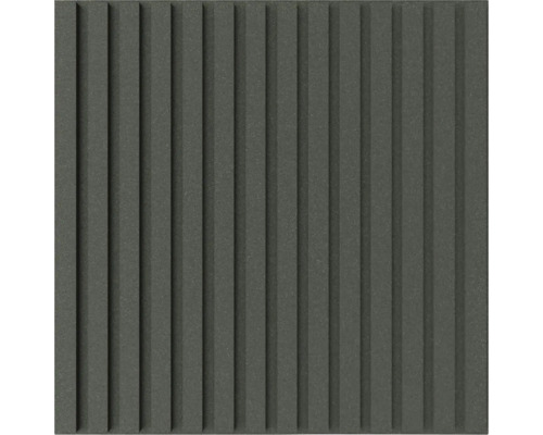 Akustikpaneel für die Wand mit vertikalem Lamellendesign und strukturierter Oberfläche.