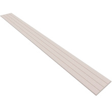 Wandpaneel oder Deckenpaneel mit Längsrillen aus Kunststoff.