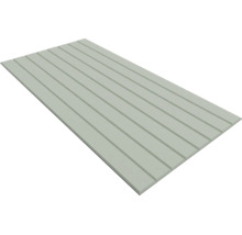 Wandpaneel oder Deckenpaneel mit mehreren parallelen Längsrillen für eine moderne Wandverkleidung.