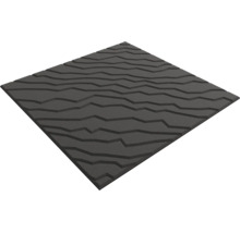 Quadratisches 3D-Wandpaneel mit unregelmäßigem Reliefmuster für den Innenbereich.