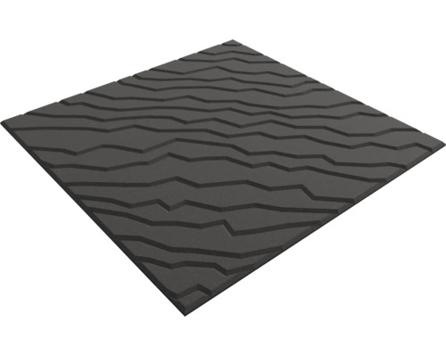 Quadratisches 3D-Wandpaneel mit unregelmäßigem Reliefmuster für den Innenbereich.