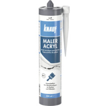 Knauf Maler Acryl in Weiß, 300 Milliliter Kartusche, für Fugen an Decken und Wänden, lösemittelfrei, sehr emissionsarm nach GEV-EMICODE EC 1 Plus.