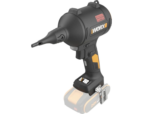 Worx Akku-Luftpumpe mit bürstenlosem Motor und Power Share Akku-System.