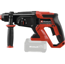 Einhell Akku-Bohrhammer mit Zusatzhandgriff und Funktionswahlschalter aus der Power X-Change Serie.